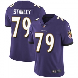 Nike Ravens #79 Ronnie Stanley Purple Team Color Mens Stitched NFL Vapor Untouchable Limited Jersey