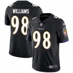 Nike Ravens #98 Brandon Williams Black Alternate Mens Stitched NFL Vapor Untouchable Limited Jersey