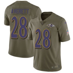 Nike Ravens Anthony Averett Olive Salute To Service Limited Jersey