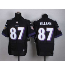 nike nfl jerseys baltimore ravens 87 willams black[Elite]