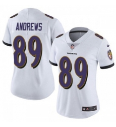 Women Baltimore Ravens Mark Andrews #89 White 2023 F U S E Vapor Jersey