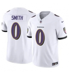 Youth Baltimore Ravens Roquan Smith #0 White 2023 F U S E Vapor Jersey