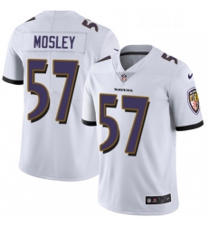 Youth Nike Baltimore Ravens 57 CJ Mosley Elite White NFL Jersey