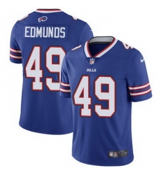 Men Bills 49 Tremaine Edmunds Royal Blue Team Color Stitched NFL Vapor Untouchable Limited Jersey