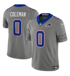 Men Buffalo Bills  0 Keon Coleman Gray F U S E  2026 Nickel City Vapor Stitched Football Jersey