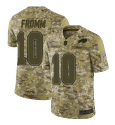 Men Buffalo Bills 10 Jake Fromm Green Limited 2018 Salute to Service Jersey