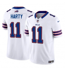 Men Buffalo Bills 11 Deonte Harty White 2023 F U S E  Vapor Untouchable Limited Stitched Jersey