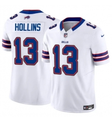 Men Buffalo Bills 13 Mack Hollins White 2024 F U S E  Vapor Untouchable Limited Stitched Football Jersey