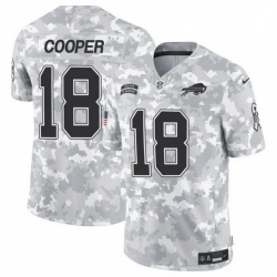 Men Buffalo Bills 18 Amari Cooper 2024 F U S E Arctic Camo Salute To Service Limited Stitched Football Jersey