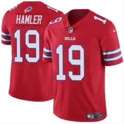 Men Buffalo Bills 19 KJ Hamler Red 2024 Vapor Untouchable Limited Stitched Football Jersey