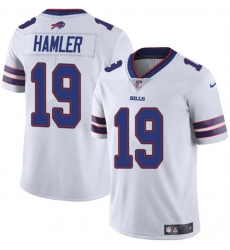 Men Buffalo Bills 19 KJ Hamler White 2024 Vapor Untouchable Limited Stitched Football Jersey