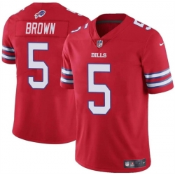 Men Buffalo Bills 5 Anthony Brown Red 2024 Vapor Untouchable Limited Stitched Football Jersey