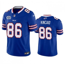 Men Buffalo Bills 86 Dalton Kincaid Blue 2023 F U S E  With Prem1ere Patch Vapor Untouchable Limited Stitched Football Jersey