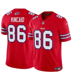 Men Buffalo Bills 86 Dalton Kincaid Red 2024 F U S E Vapor Untouchable Limited Stitched Football Jersey