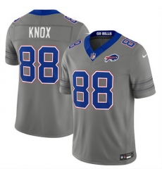 Men Buffalo Bills  88 Dawson Knox Gray F U S E  2026 Nickel City Vapor Stitched Football Jersey