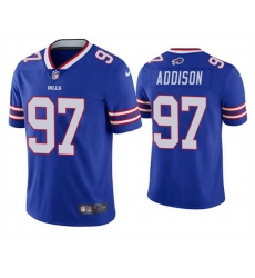 Men Buffalo Bills 97 Mario Addison Blue Vapor Untouchable Limited Stitched Jersey