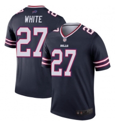 Men Buffalo Bills Tre'Davious White White Legend Inverted Navy Jersey