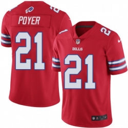 Mens Nike Buffalo Bills 21 Jordan Poyer Limited Red Rush Vapor Untouchable NFL Jersey