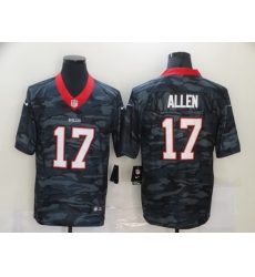 Nike Buffalo Bills 17 Josh Allen Black Camo Limited Jersey