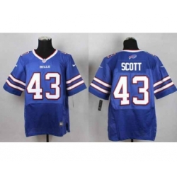 nike nfl jerseys buffalo bills 43 scott blue[Elite]