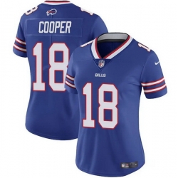 Women Buffalo Bills 18 Amari Cooper Royal Vapor Stitched Football Jersey