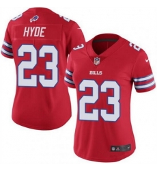 Women Buffalo Bills 23 Micah Hyde Red Stitched Football Jersey