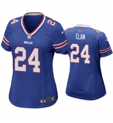 Women Buffalo Bills 24 Kaiir Elam Blue Vapor Untouchable Limited Stitched Football Jerse