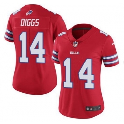 Women's Buffalo Bills #14 Stefon Diggs Red Vapor Untouchable Stitched NFL Nike Limited Jersey