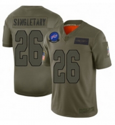 Womens Buffalo Bills 26 Devin Singletary Limited Camo 2019 Salute to Service Football Jersey