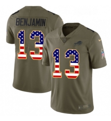 Youth Nike Buffalo Bills 13 Kelvin Benjamin Limited OliveUSA Flag 2017 Salute to Service NFL Jersey