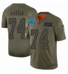 Men Carolina Panthers 74 Greg Little Limited Camo 2019 Salute to Service Football Jersey