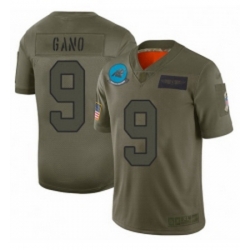 Men Carolina Panthers 9 Graham Gano Limited Camo 2019 Salute to Service Football Jersey