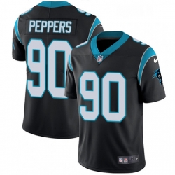 Mens Nike Carolina Panthers 90 Julius Peppers Black Team Color Vapor Untouchable Limited Player NFL Jersey