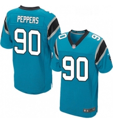 Mens Nike Carolina Panthers 90 Julius Peppers Elite Blue Alternate NFL Jersey