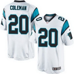 Nike Panthers #20 Kurt Coleman White Mens Stitched NFL Elite Jersey 7291 68263