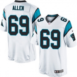 Nike Panthers #69 Jared Allen White Team Color Mens Stitched NFL Elite Jersey