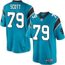 Nike Panthers #79 Chris Scott Blue Team Color Mens Stitched NFL Elite Jersey