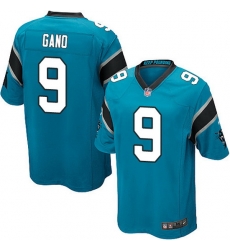 Nike Panthers #9 Graham Gano Blue Team Color Mens Stitched NFL Elite Jersey