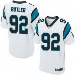 Nike Panthers #92 Vernon Butler White Mens Stitched NFL Elite Jersey