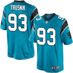 Nike Panthers #93 Jason Trusnik Blue Team Color Mens Stitched NFL Elite Jersey