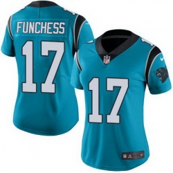 Nike Panthers #17 Devin Funchess Blue Alternate Womens Stitched NFL Vapor Untouchable Limited Jersey