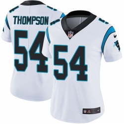 Nike Panthers #54 Shaq Thompson White Womens Stitched NFL Vapor Untouchable Limited Jersey