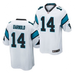 Youth Nike Carolina Panthers 14 Sam Darnold White Vapor Limited Jersey