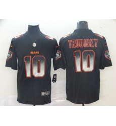 Bears 10 Mitchell Trubisky Black Arch Smoke Vapor Untouchable Limited Jersey