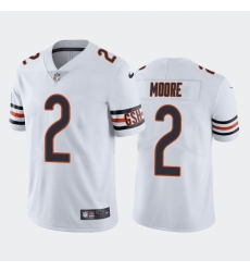 Men Chicago Bears 2 D J  Moore White Vapor Untouchable Stitched Football Jersey