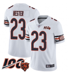 Men Chicago Bears 23 Devin Hester White Vapor Untouchable Limited Player 100th Season Football Jersey