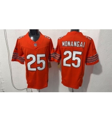 Men Chicago Bears 25 Kyle Monangai Orange 2026 F U S E Vapor Untouchable Limited Stitched Football Jersey Men Chicago Bears 25 Kyle Monangai Orange 2026 F U S E Vapor Untouchable Limited Stitched Football Jersey