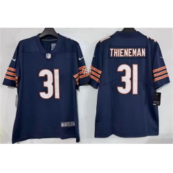 Men Chicago Bears  31 Dillon Thieneman Navy 2026 Draft Vapor Untouchable Limited Stitched Football Jersey