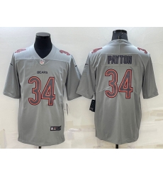 Men Chicago Bears 34 Walter Payton Grey Atmosphere Fashion Stitched Jersey