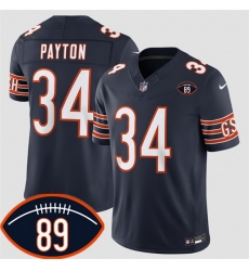 Men Chicago Bears  34 Walter Payton Navy 2026 With Mike Ditka 89 Patch F U S E  Vapor Untouchable Limited Stitched Football Jersey